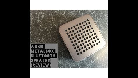 aoso metal box speaker|AOSO Metalbox Bluetooth Speaker (Review) .